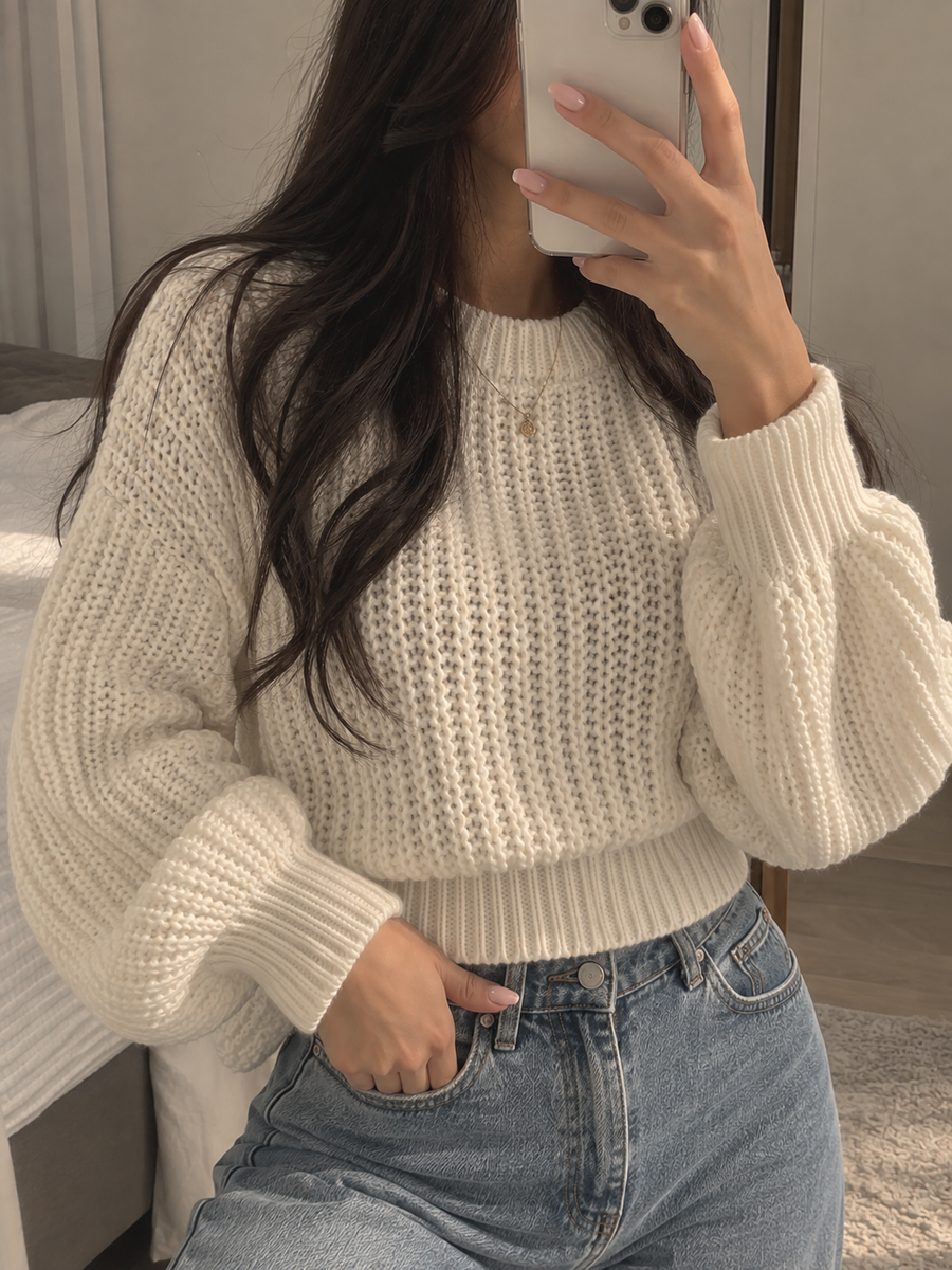 Maglione Oversize a Coste Morbido